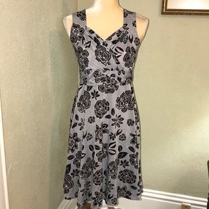 Candalete Blue & Black Summer Sleeveless Dress S
